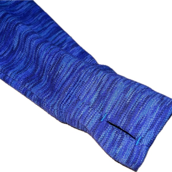 Mizuno Drylite Performance Flex Top 1/4 Zip Pullover Marbled Blue Womens Size L - Picture 7 of 11